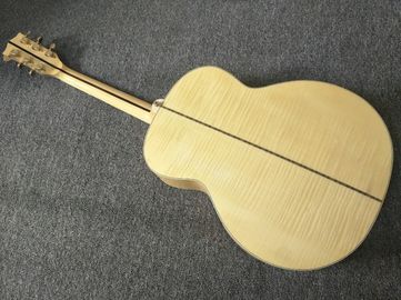 Left hand Acoustic Guitar 43 inches SJ200 Maple Acoustic Guitar Back / Side Tiger Stripes supplier