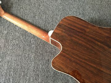 Factory customization Solid Spruce Top Mt D45c Cutaway Electric Acoustic Guitar supplier