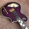 New Design CUSTOM purple electric guitar , with shell beautiful woman on body , 6 strings guitars , high quality guitar supplier