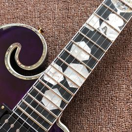 New Design CUSTOM purple electric guitar , with shell beautiful woman on body , 6 strings guitars , high quality guitar supplier