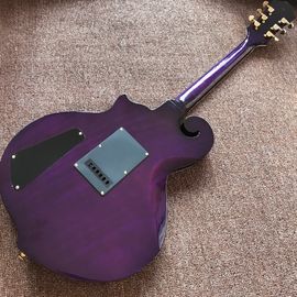 New Design CUSTOM purple electric guitar , with shell beautiful woman on body , 6 strings guitars , high quality guitar supplier