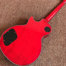 New custom Electric guitar Hot Selling red color Electric Guitar 6 Strings Guitars with black binding and black hardware supplier