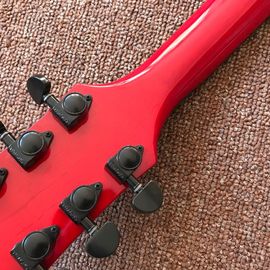 New custom Electric guitar Hot Selling red color Electric Guitar 6 Strings Guitars with black binding and black hardware supplier