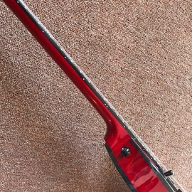 New custom Electric guitar Hot Selling red color Electric Guitar 6 Strings Guitars with black binding and black hardware supplier