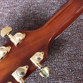 New custom Electric guitar Hot Selling Map transparent brown Custom Electric Guitar 6 Strings Guitars supplier