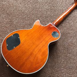 New custom Electric guitar Hot Selling Map transparent brown Custom Electric Guitar 6 Strings Guitars supplier