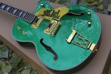 Jazz Electric Guitar,Bigsby and a gold hardware,Semi Hollow Body Archtop Guitar supplier