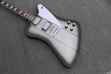 Lines up silver top Firebird Electric Guitar set-in neck style firebird custom guitar black edges firebird supplier