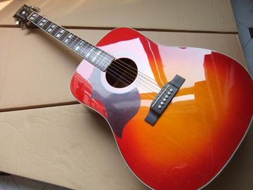 Hummingbird Acoustic Guitar Left Handed In Cherry Burst Mahogany body neck supplier