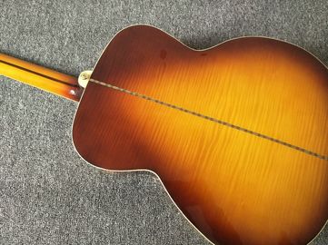 Factory Custom G200 Acoustic Guitar 43 inches Sunburst Sitika Solid Spruce Maple Acoustic Guitar Back / Side Tiger Strip supplier