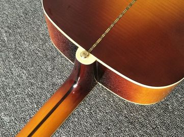 Factory Custom G200 Acoustic Guitar 43 inches Sunburst Sitika Solid Spruce Maple Acoustic Guitar Back / Side Tiger Strip supplier