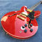 High-quality hollow body jazz electric guitar, Double F holes Red body and back electric guitar supplier
