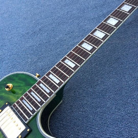 Chibson custom LP electric guitar, Green Flame Maple Top electric guitar with Gold hardware supplier