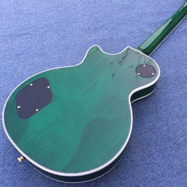 Chibson custom LP electric guitar, Green Flame Maple Top electric guitar with Gold hardware supplier