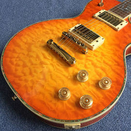 Chibson custom LP electric guitar, Flame Maple Top electric guitar with Gold hardware supplier