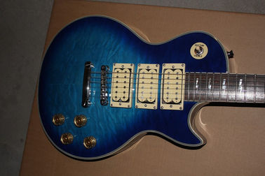 Wholesale new guitar mahogany body 3-piuckup LP Ace Frehley Signature blue electric guitar supplier