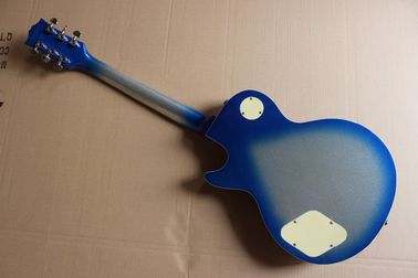 Custom shop Ace frehley signature 3 pickups Blue Burst Silver Sparkle Mahogany Body LP Electric Guitar supplier