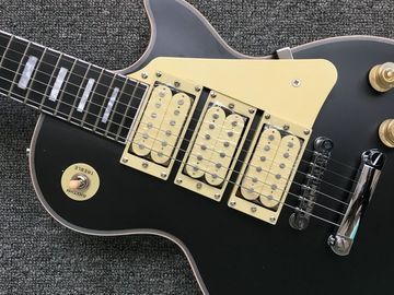 Flame Top matte black Color LP 3 Pickups Ace Frehley Budokan Vintage Electric Guitar supplier