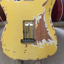 Maple scalloped fingerboard relic classical st electric guitar,handmade aged st guitar supplier