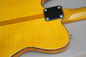 Custom Wholesale Yellow Body Electric Guitar with Red Tortoise Pickguard,Yellow Maple Fretrboard supplier