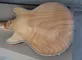 Burly Wood Semi-hollow Electric Guitar,Flame Maple Body,Gold hardwares supplier
