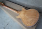 Burly Wood Semi-hollow Electric Guitar,Flame Maple Body,Gold hardwares supplier
