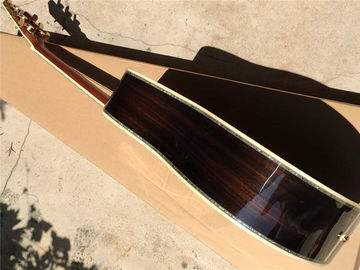 Wholesales custom 41&quot; 45D 20 frets solid Top Real peral inlay acoustic guitar with colorized shell edge supplier