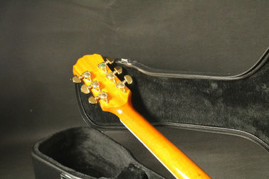 High Quality amber hollow body jazz 335 bigsby bridge electric guitar Guitar supplier