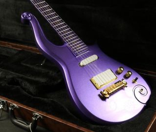 Quality sh covered pickup purple prince set in neck painted fretbard prince Electric guitar Guitar supplier