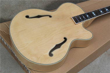 Custom Semi-finished Electric Guitar Kit with Rosewood Fretboard,Abalone Inlay,Semi-hollow Body supplier