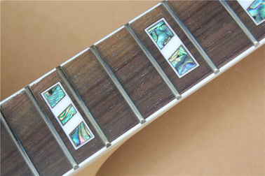 Custom Semi-finished Electric Guitar Kit with Rosewood Fretboard,Abalone Inlay,Semi-hollow Body supplier