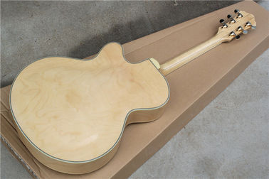 Custom Semi-finished Electric Guitar Kit with Rosewood Fretboard,Abalone Inlay,Semi-hollow Body supplier