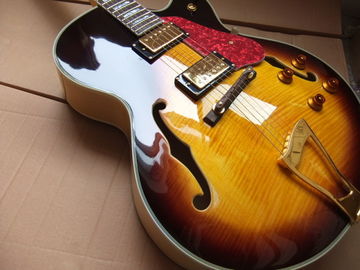 Custom jazz hollow electric guitar L-5 Jazz Electric Guitar Semi Hollow Body In Sunburst supplier