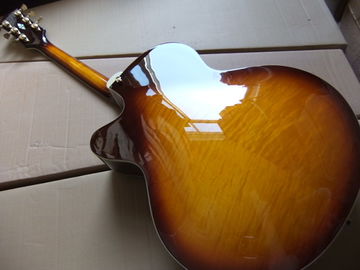 Wholesale New Rare Jazz Electric Guitar L-5 Model With Flower Pickuguard and Tailpiece and Headstock In Sunburst supplier