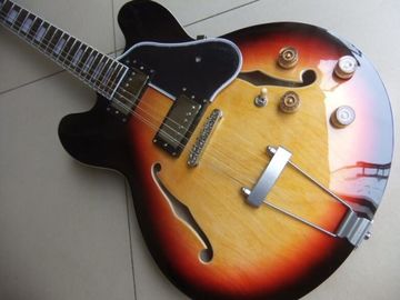 Wholesale 12 string semi hollow es 335 model electric guitar in sunburst supplier