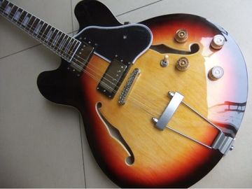 Wholesale 12 string semi hollow es 335 model electric guitar in sunburst supplier