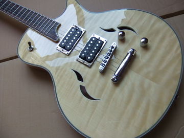 Wholesale T5 Custom Electric Guitar Semi Hollow In Natural Burst supplier