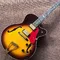 Hollow body JAZZ L5 electric guitar yellow maple top Jazz guitar, double F hole supplier