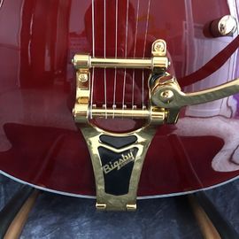 Semi Hollow Body Bigsby Gold Hardware Jazz ES 335 Electric Guitar supplier