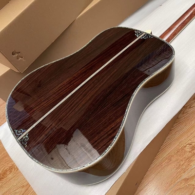 Custom New All Solid Wood Sunburst 41" D Type Acoustic Guitar Abalone Ebony Fingerboard supplier