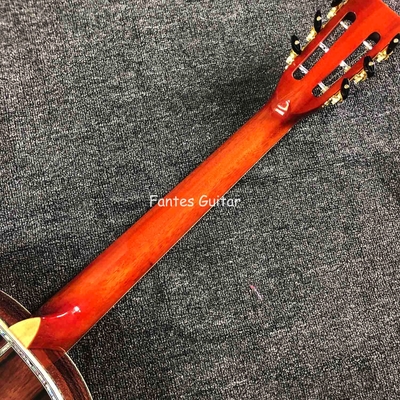 Custom Solid Cocobolo Back Side Real Abalone Inlay D Body Dreadnought Acoustic Guitar in Sunburst Color supplier