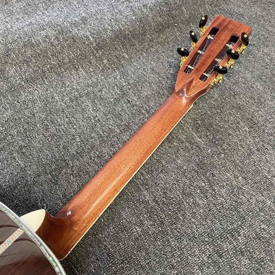 Custom OOO-45 AAAAA 5A Solid Wood Martin Style Cutaway Acoustic Guitar with Ebony Fingerboard 12 Frets 43mm Width Nut, Accept Guitar OEM supplier