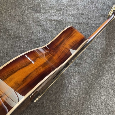 Custom 12 Strings KOA Wood Taylor Style Acoustic Guitar Glossing Finish Body Matt Neck Open Tuner supplier