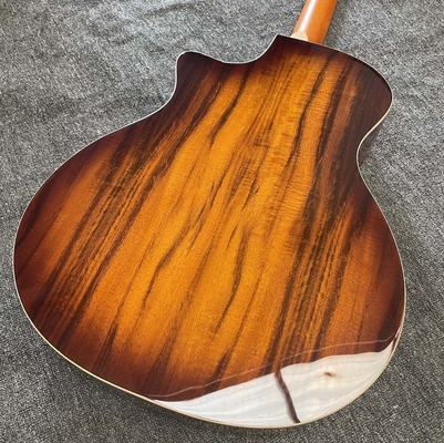Custom 12 Strings KOA Wood Taylor Style Acoustic Guitar Glossing Finish Body Matt Neck Open Tuner supplier