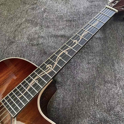 Custom 6 Strings KOA Wood Taylor Style Acoustic Guitar Glossing Finish Body Matt Neck Open Tuner supplier