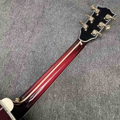Custom 43 Inch Jumbo Gibson Style SJ200 Cutaway Solid KOA Wood Acoustic Guitar with Double S1-PRO V3 Pickup, Solid Wood Version supplier