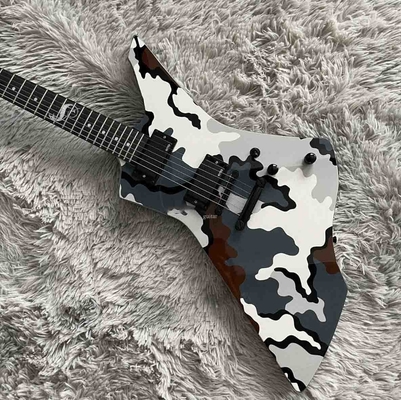 Custom Snake Byte James Hetfield Signature Camo Electric Guitar with 9V Active Pickup, EMG Pickups, Black Hardware supplier