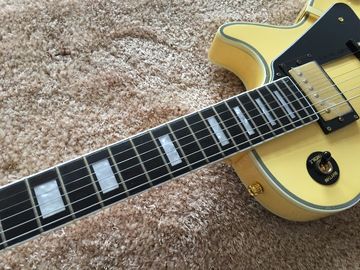 Custom guitar shop lp electric guitar Cream color 7 ply binding Ebony fingerboard Golden hardwares Grover tuner Randy Rh supplier