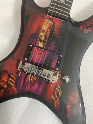 Custom B.C Rich Solid Printed Pattern Hydrographics Transfer Printing Rare Electric Guitar supplier