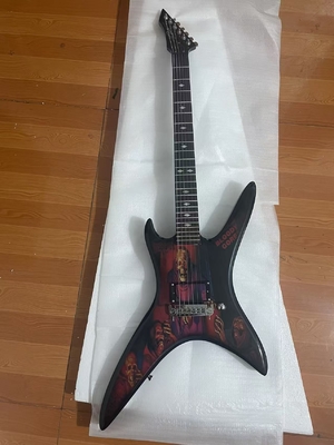 Custom B.C Rich Solid Printed Pattern Hydrographics Transfer Printing Rare Electric Guitar supplier